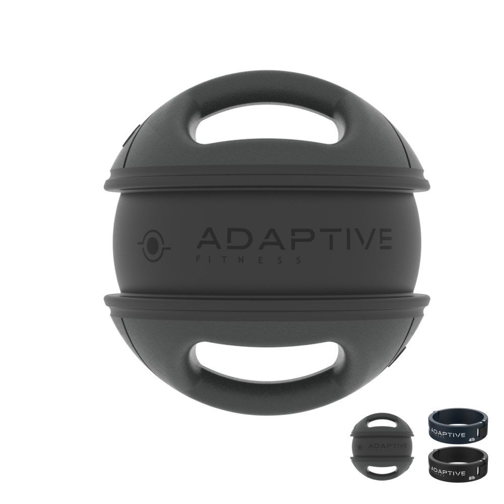 Adjustable Medicine Ball w/ Handles (8lb, 12lb, 16lb)