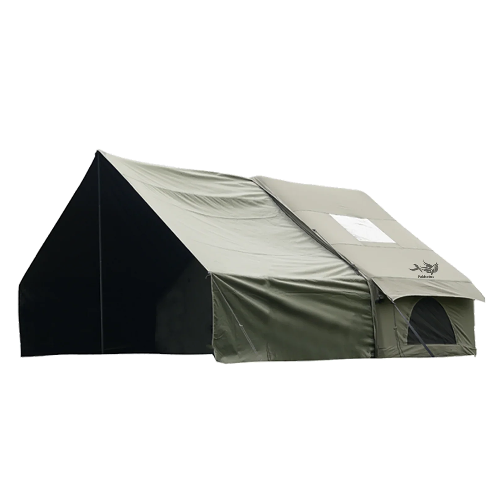 PAKICETUS Inflatable Camping Tent 4 Season Snowproof Family Shelter Hand Pump Easy Setup Outdoor Camping
