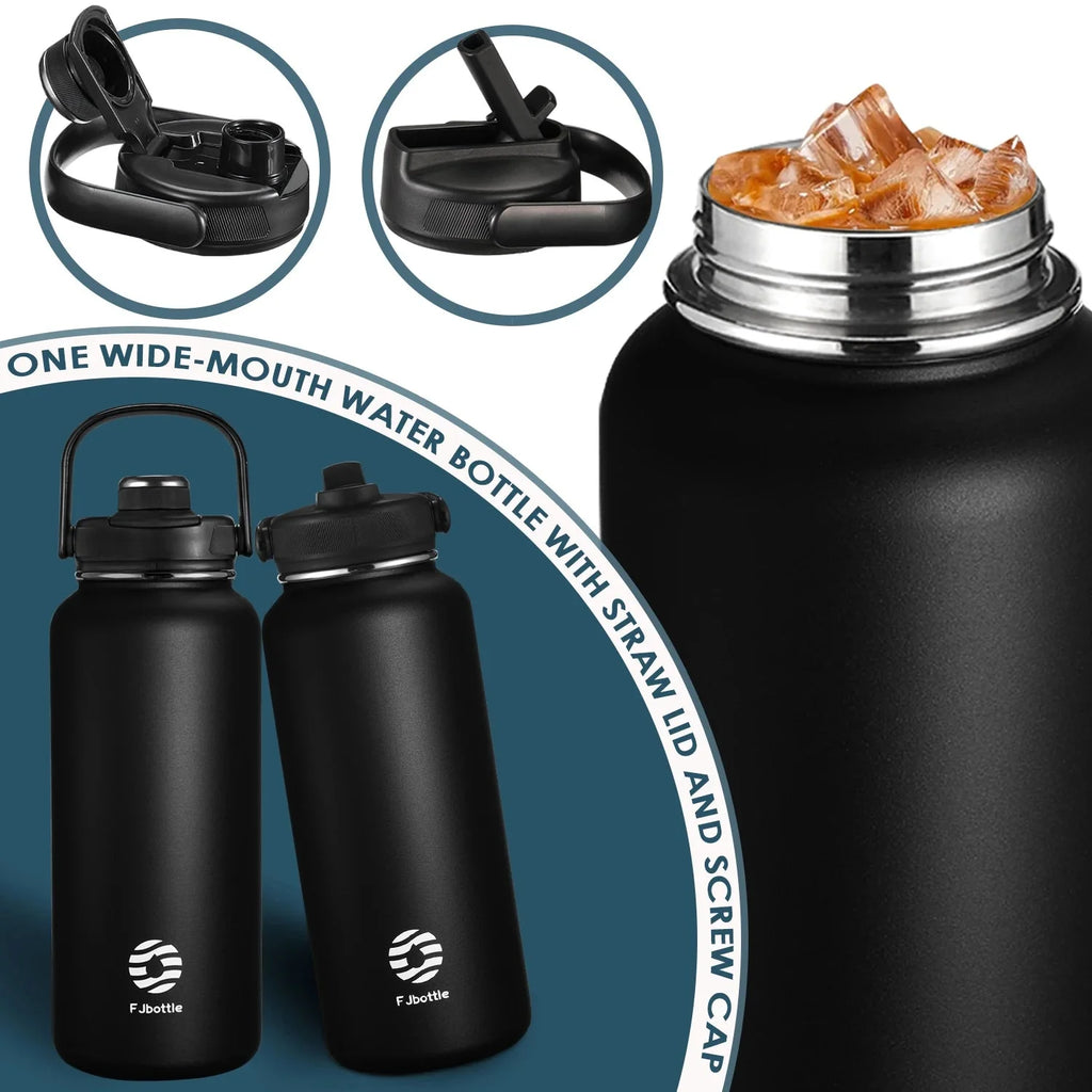 Insulated Water Bottle - Straw Lid, 950-1200ml