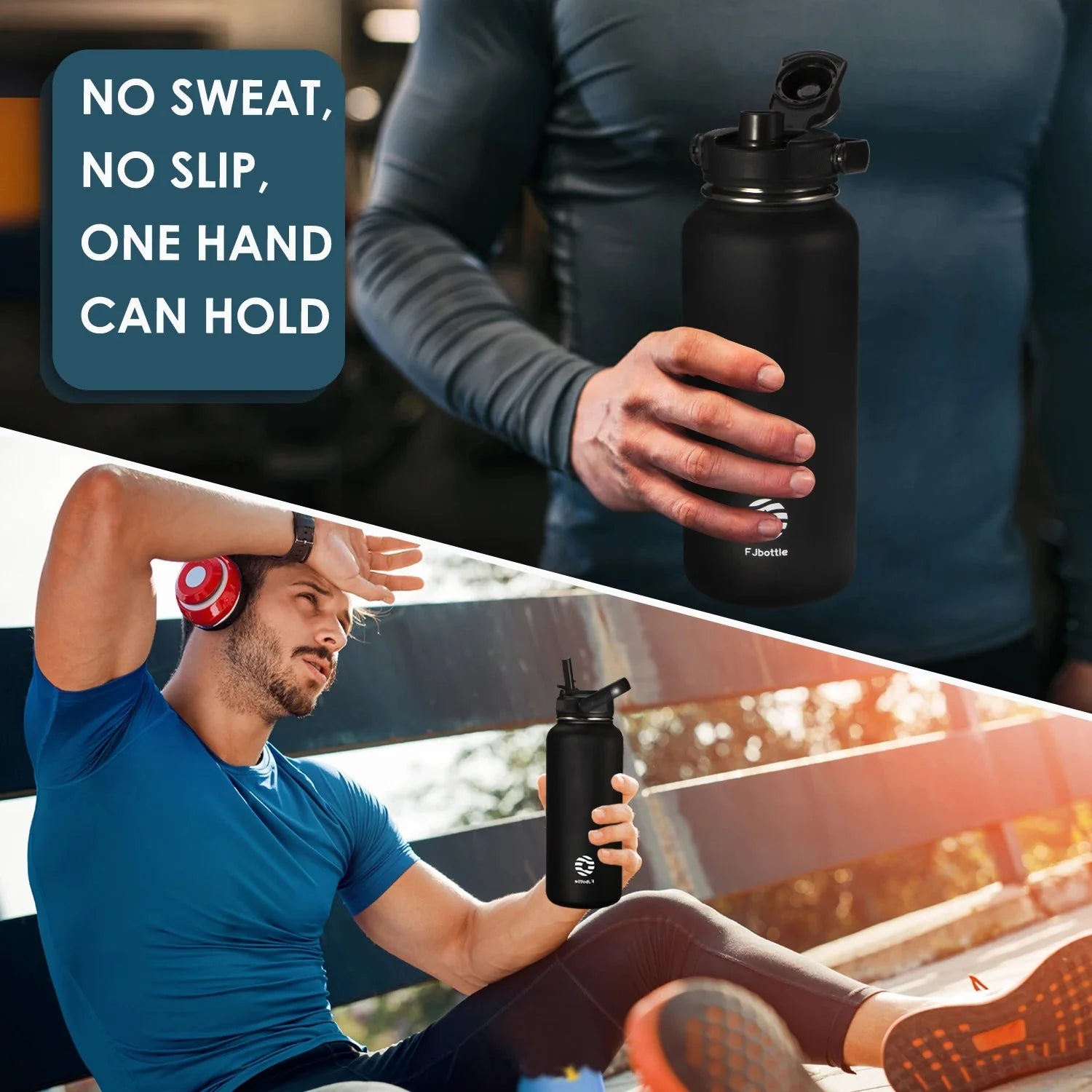 Insulated Water Bottle - Straw Lid, 950-1200ml