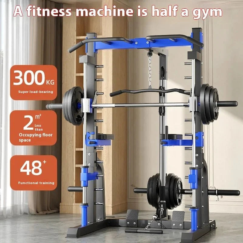 Smith Machine Power Rack – Multi-Function Home Trainer